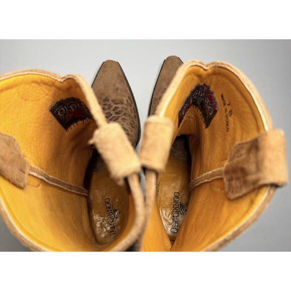 Old Gringo Women's 7B Leopardito Boots Snip Toe Suede Leather Cowgirl Western - Picture 7 of 8